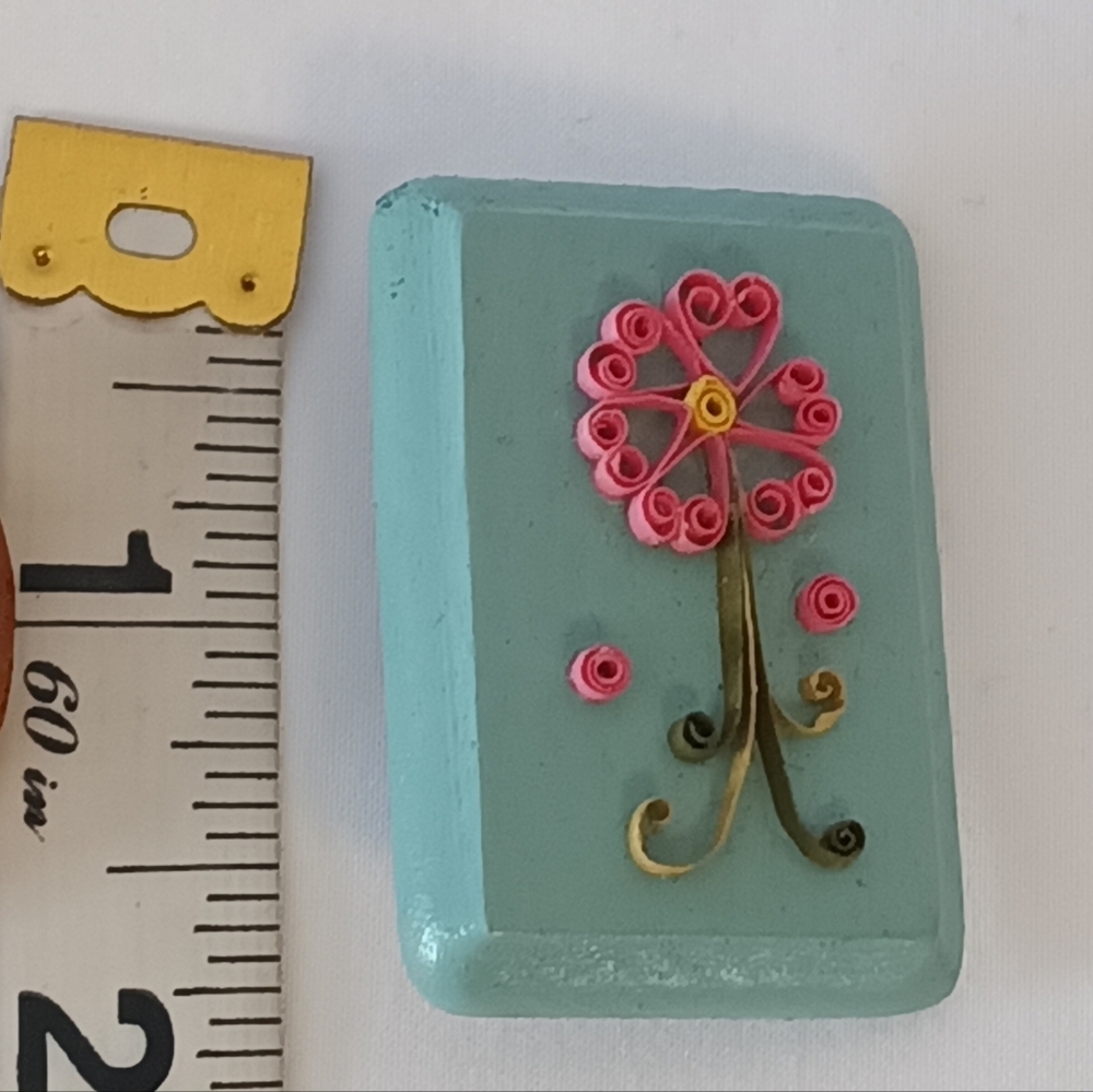 𝗩𝗶𝗻𝘁𝗮𝗴𝗲 𝗙𝗹𝗼𝗿𝗮𝗹 𝗪𝗼𝗼𝗱 𝗕𝗿𝗼𝗼𝗰𝗵𝗲𝘀 - Picture 2 of 6